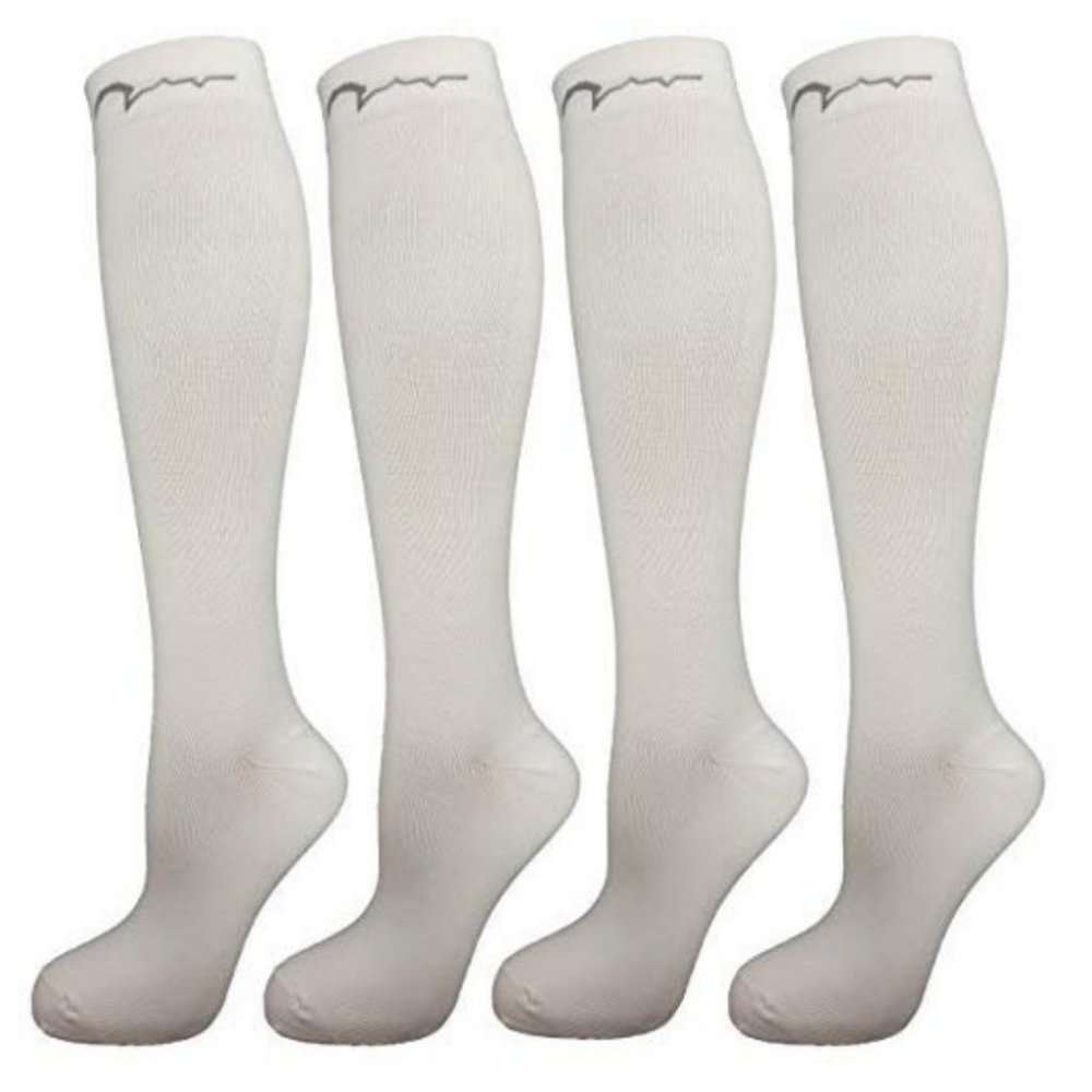 4 Pair Extra Soft Small/Medium White Compression S - image 1